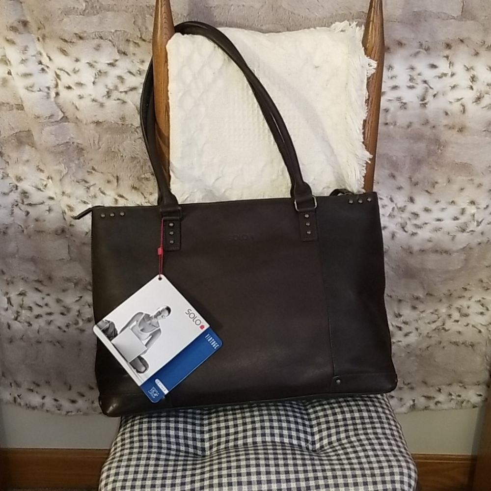 Solo leather laptop style Vintage